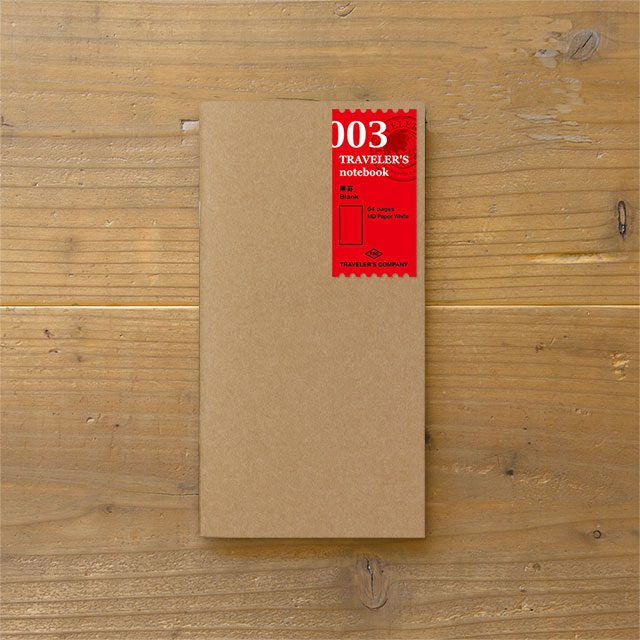 TRAVELER'S notebook Refill 003 - Regular Size - Blank