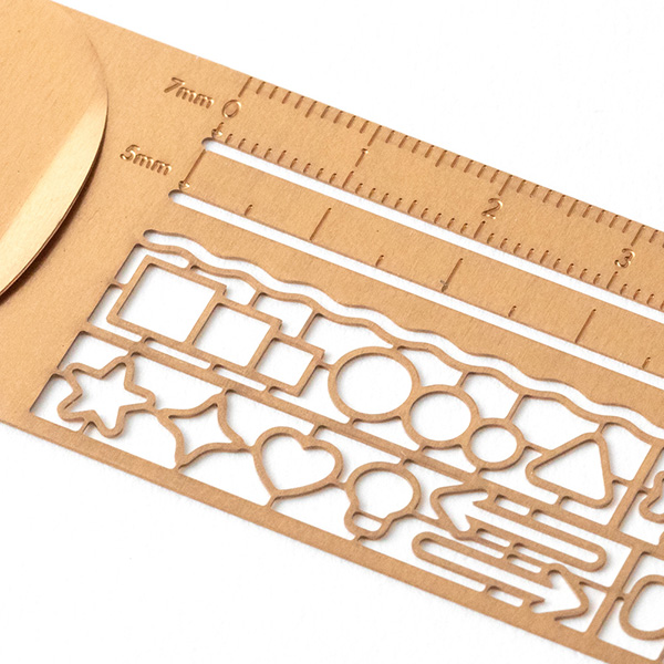 Midori-Clip Ruler Copper-reading-cabin-accessories