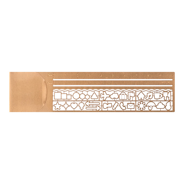 Midori-Clip Ruler Copper-reading-cabin